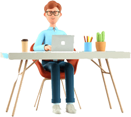 A person sitting at a desk with a laptop for career opportunities