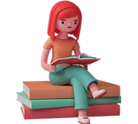 A girl reading a book, skills for the future
